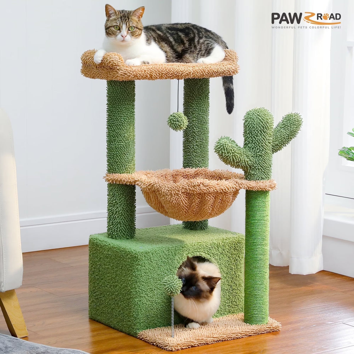 cactus cat tree for medium cats