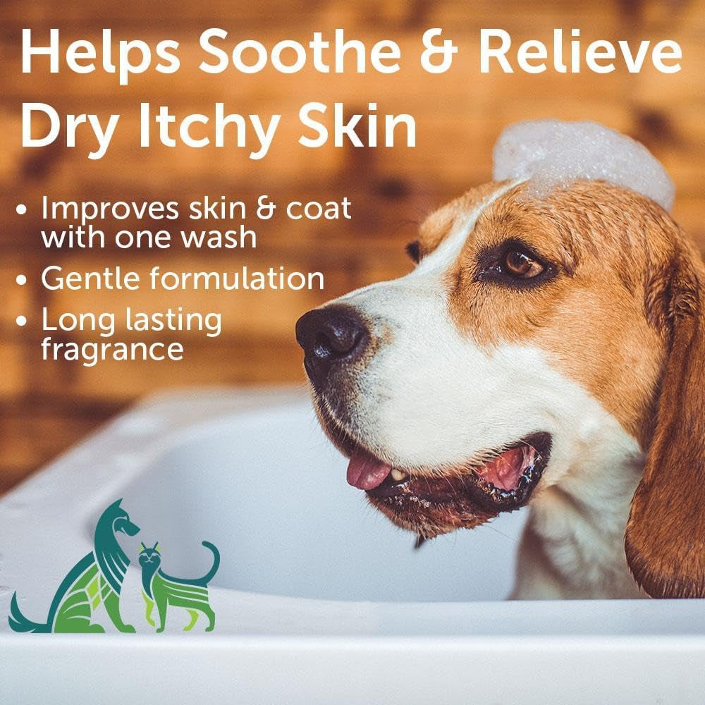 Cucumber Melon Pet Shampoo for Dogs &amp; Cats, Gentle Oatmeal Formula