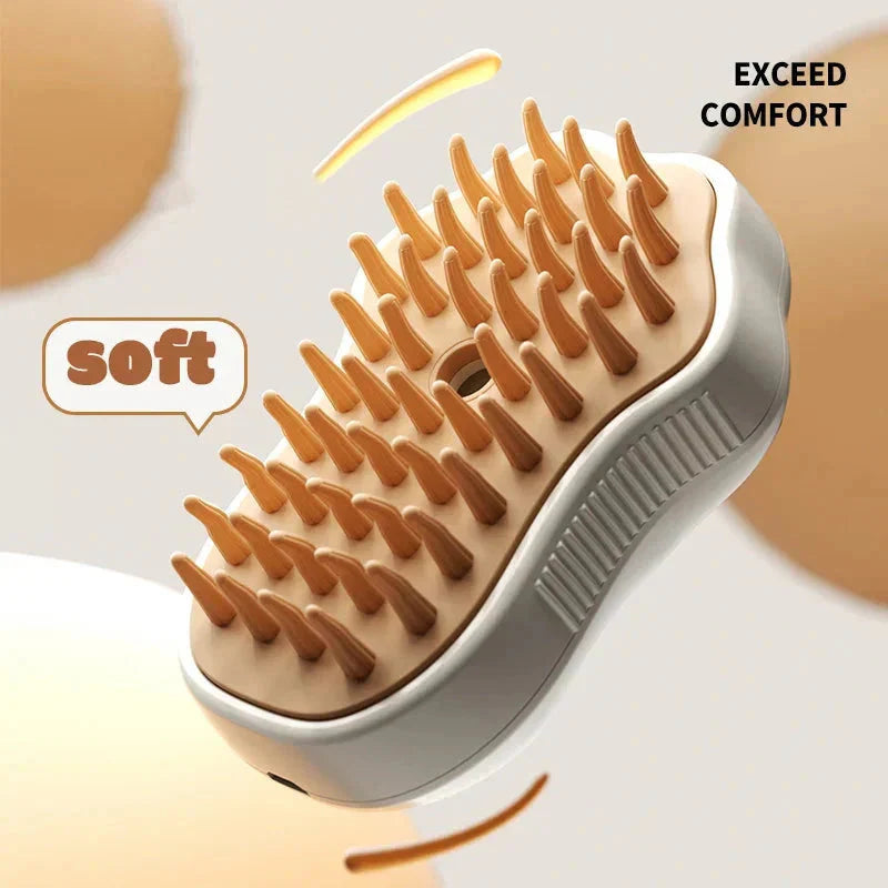 electric cat steam grooming brush