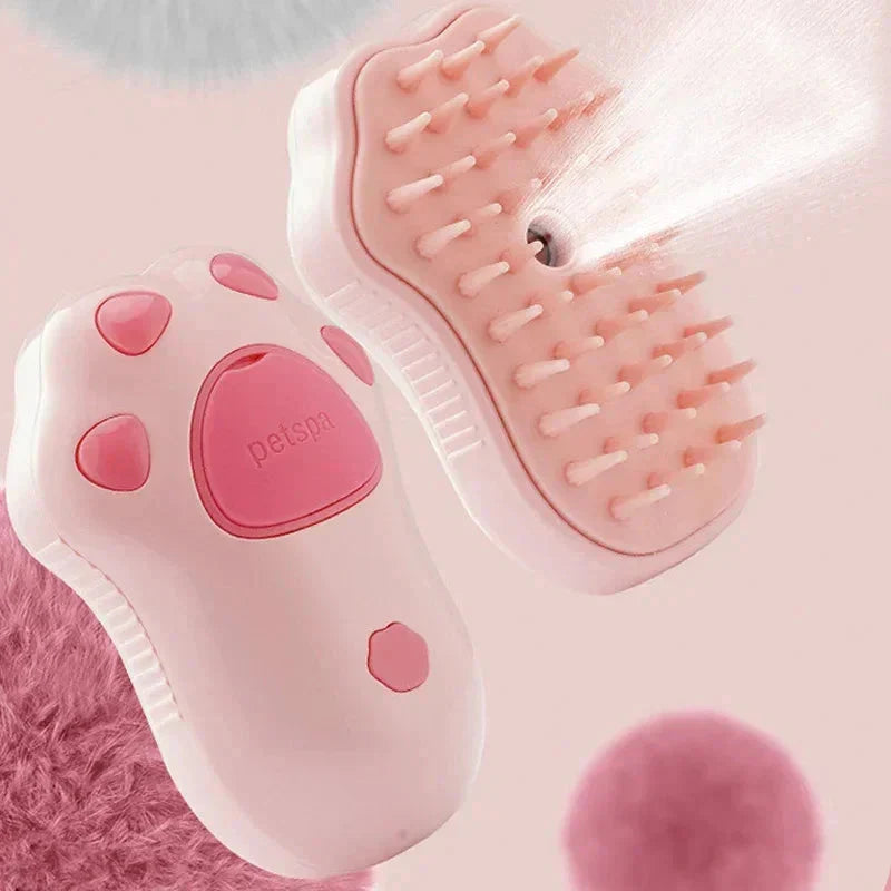 electric cat steam grooming brush