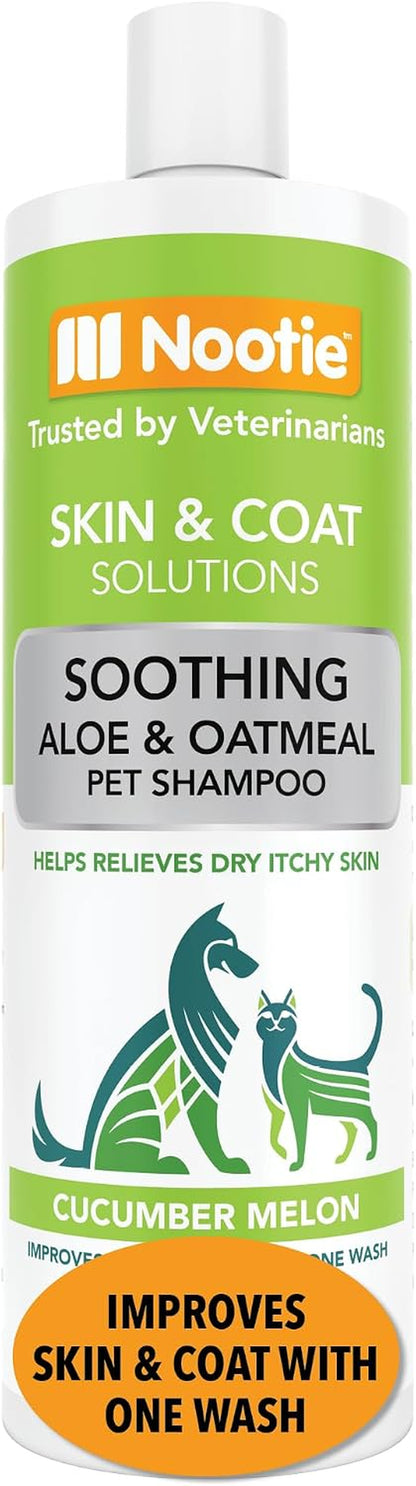 Cucumber Melon Pet Shampoo for Dogs &amp; Cats, Gentle Oatmeal Formula