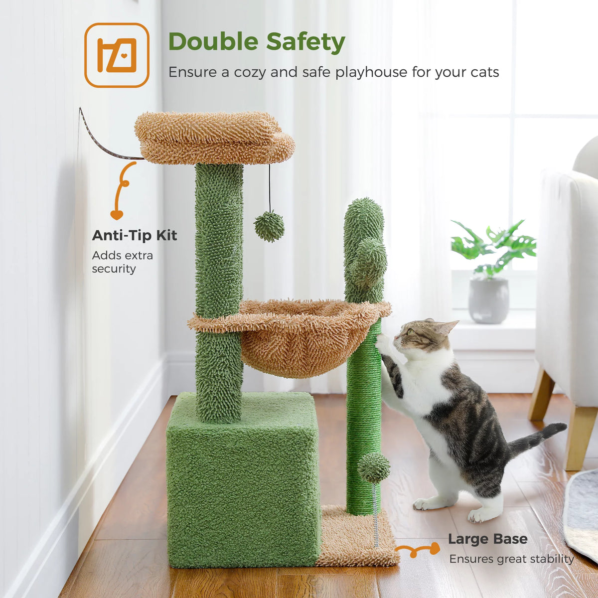 cactus cat tree for medium cats