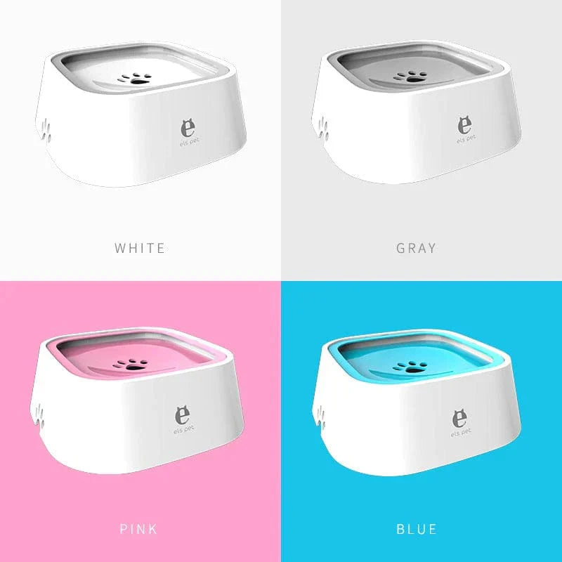 Dog Drinking Water Bowl with Floating Design