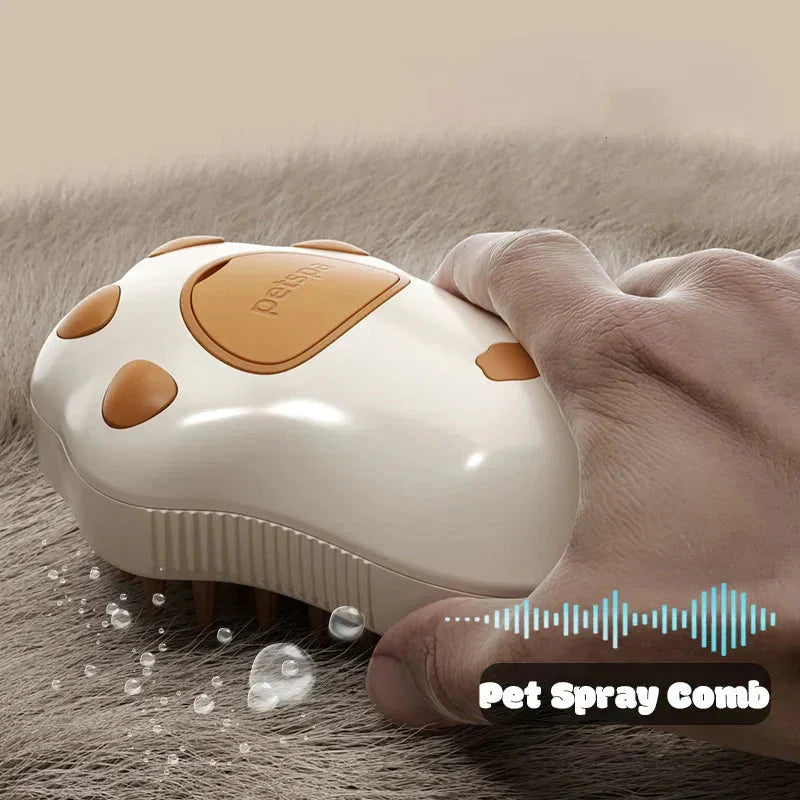 electric cat steam grooming brush